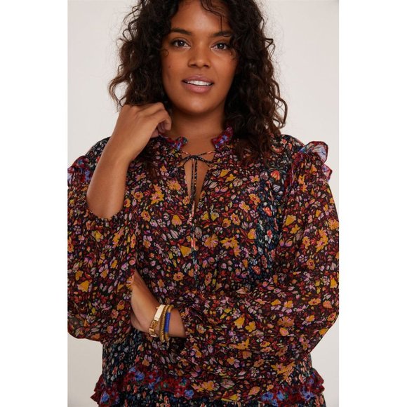 ANTHROPOLOGIE New Helene Tunic Ruffled Dress - Picture 2 of 7